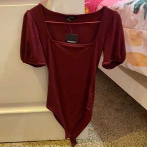 Forever 21 maroon bodysuit